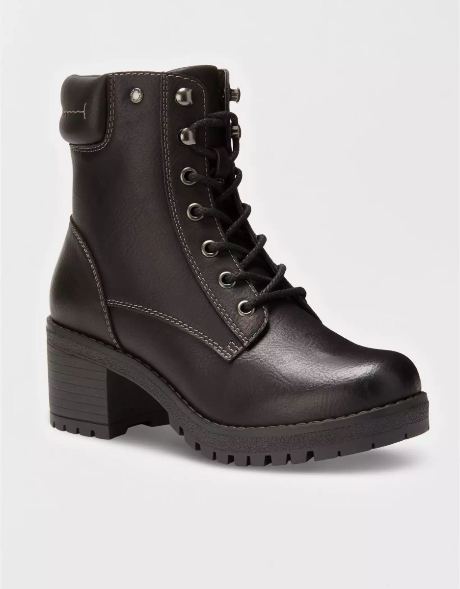 Bottes American Eagle Eastland Brynn Dentelle-Up Zippé Noir Femme | GAV-25220224